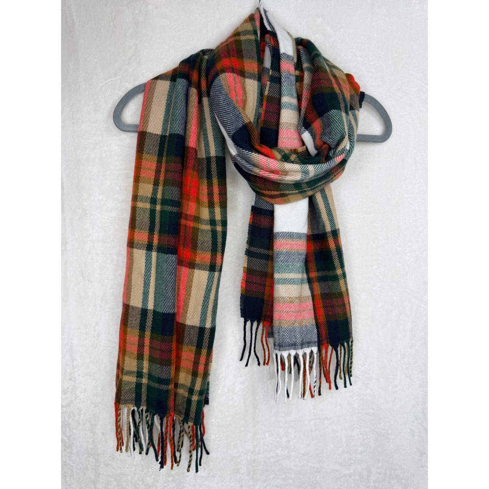 NWT J.Crew Plaid Scarf Women‎ OS Multicolor H2853